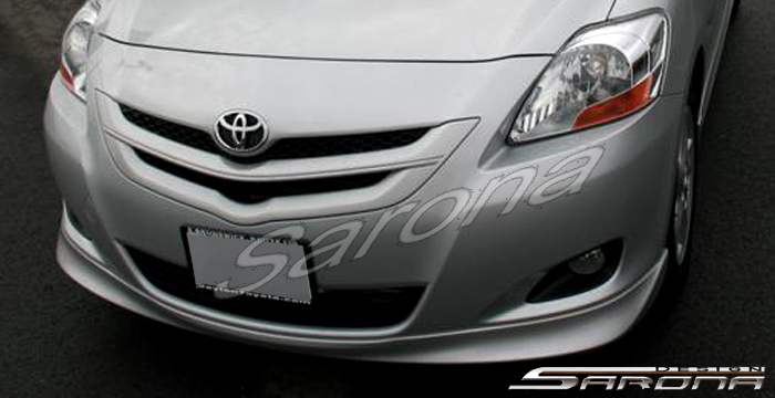 Custom Toyota Yaris  Sedan Front Lip/Splitter (2006 - 2009) - $360.00 (Part #TY-008-FA)